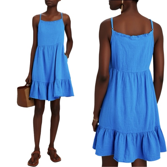 Rails Dresses Nwt Rails Candice Cotton Gauze Mini Dress In Palace